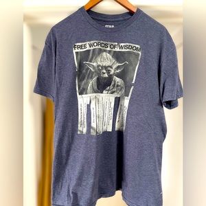 Yoda words of wisdom Star Wars tshirt size xl
